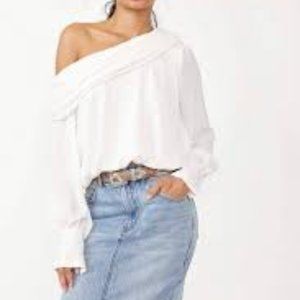 White Jenna Off The Shoulder Free People Top